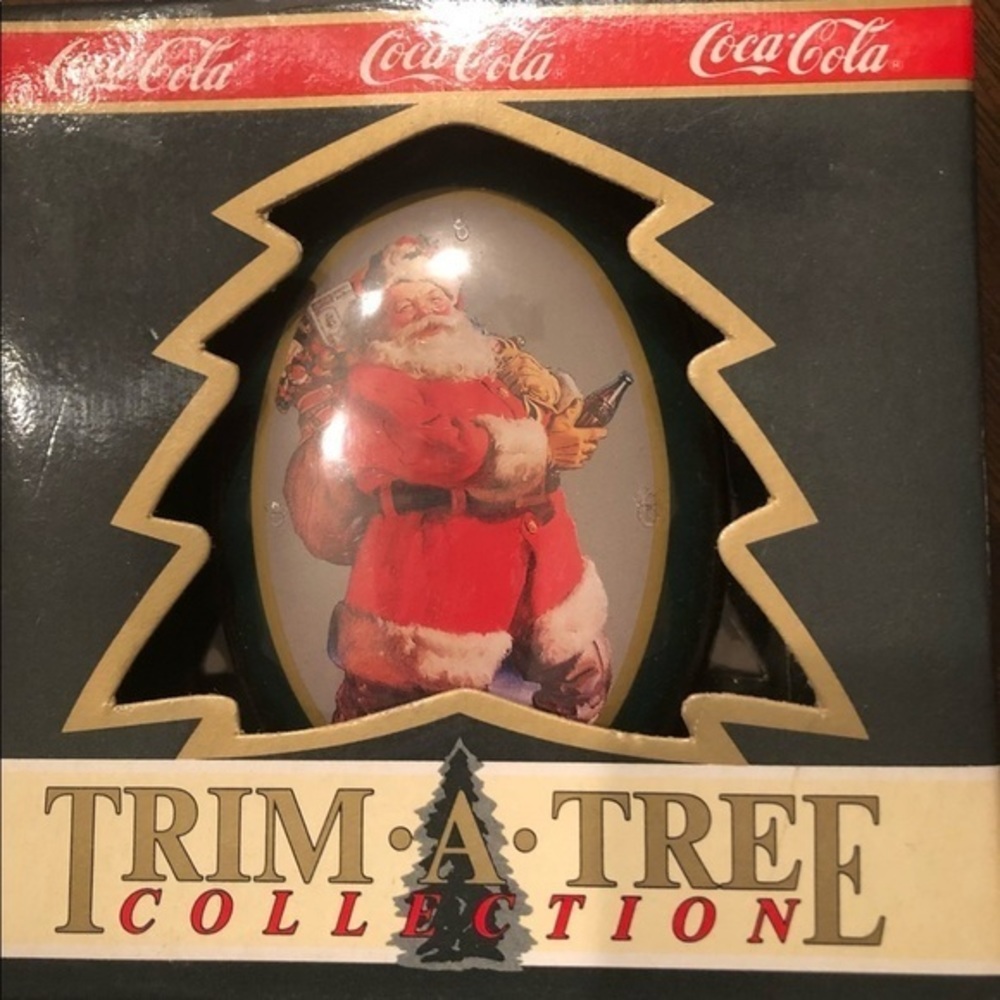 Vintage Hallmark Trim A Tree Coca-Cola Collection Metal Ornament Coke